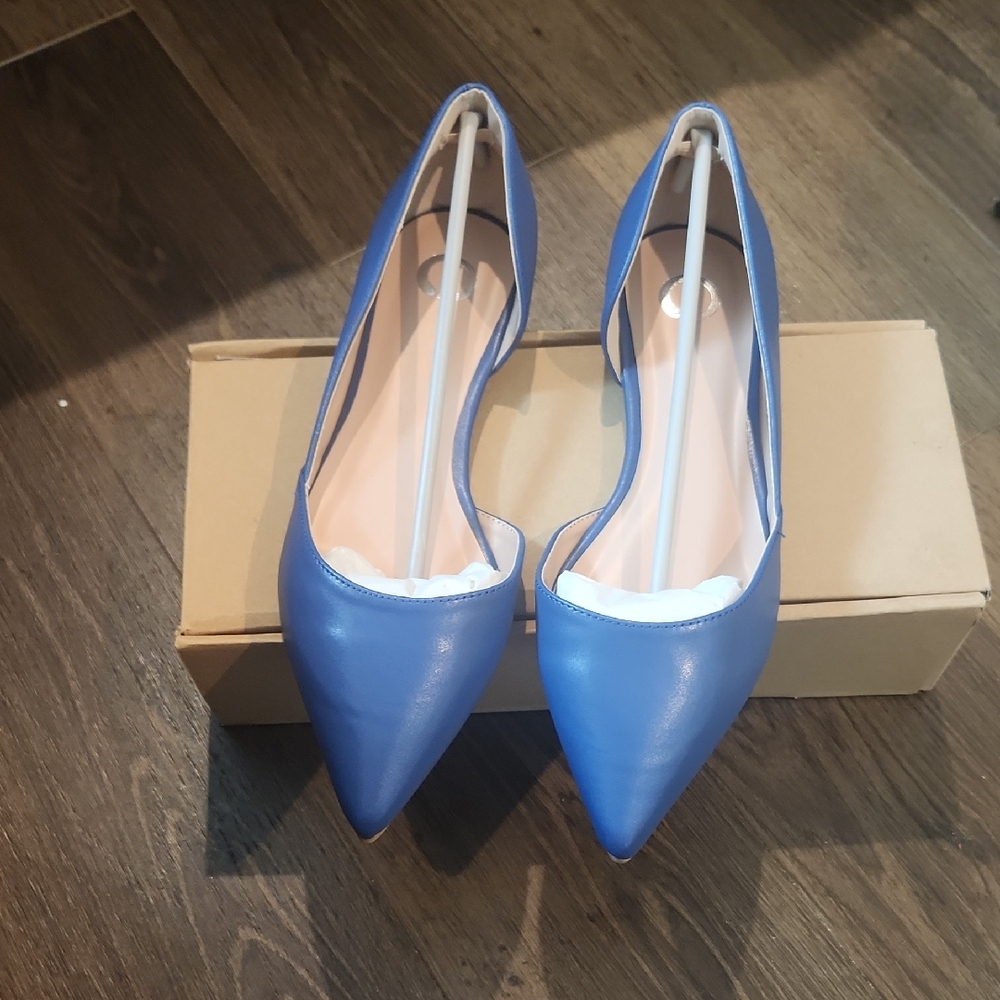 Elegant Blue Women's Shoes- Flats